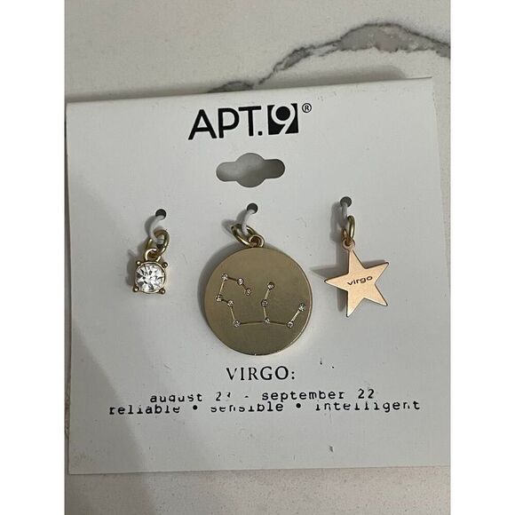 Kohl’s Apt.9 ZODIAC CHARMS MIX & MATCH GREAT FOR BRACELETS CROCS CRAFTS EARRINGS - Picture 1 of 2